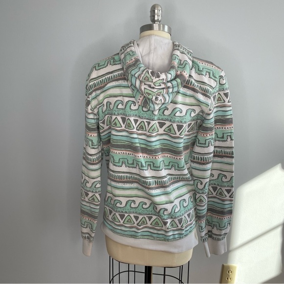 PacSun Aztec Wave Print Hoodie- Multicolored- Size Small - Picture 3 of 6